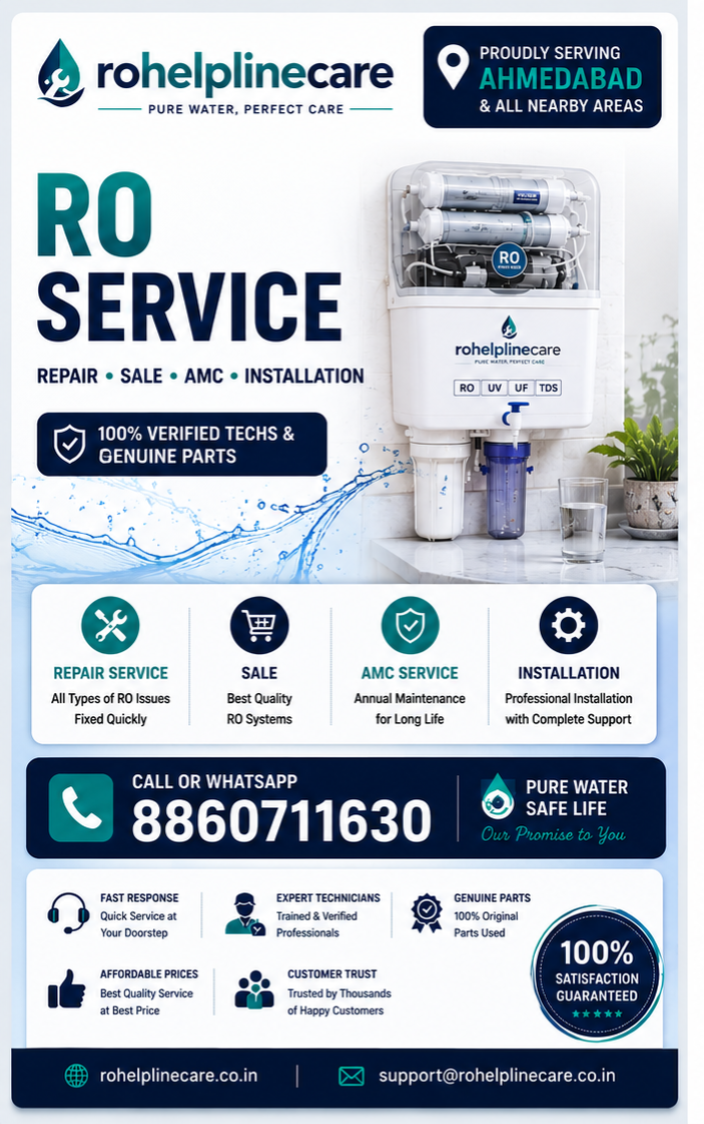 Premium RO Care Ahmedabad Banner