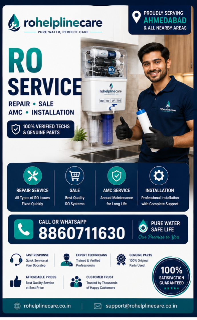 Certified RO Engineer Work Ahmedabad